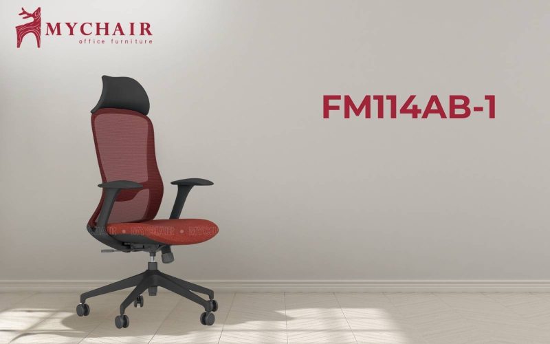 Ghế xoay có tựa đầu giá rẻ MyChair FM114AB-1 hỗ trợ giảm đau mỏi cổ vai gáy Ghế xoay tựa đầu giá rẻ MyChair FM114AB-1 hỗ trợ giảm đau mỏi cổ vai gáy