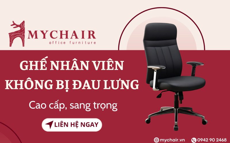 Mua ghế nhân viên không bị đau lưng tại My Chair