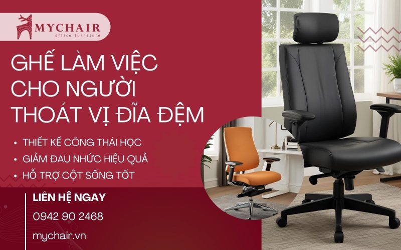 My Chair chuyên bán ghế ngồi làm việc thoát vị đĩa đệm giá tốt