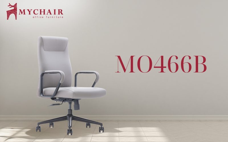 Ghế lưng trung bọc da cao cấp, sang trọng MyChair MO466B Ghế công thái học lưng trung MyChair MO466B