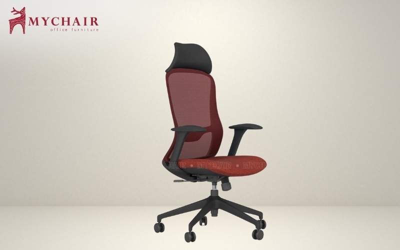 Ghế lưới trưởng phòng MyChair FM114AB-1 màu đỏ đẹp