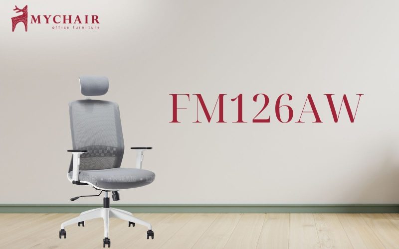 Ghế xoay văn phòng MyChair FM126AW màu xám