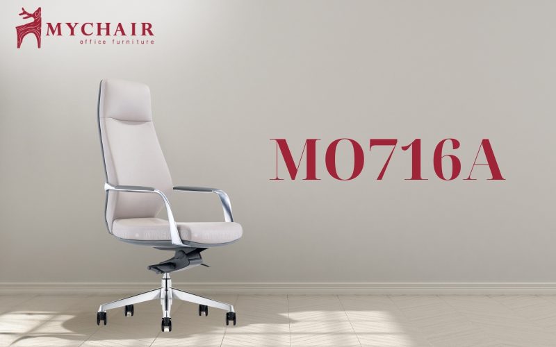Ghế văn phòng màu trung tính MyChair MO716A sở hữu thiết kế gọn gàng, chỉn chu Ghế làm việc trung tính màu da MyChair MO716A