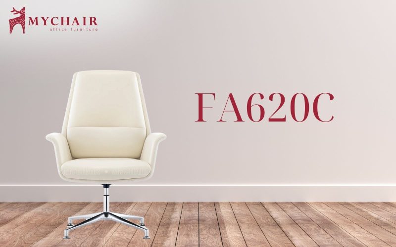 Ghế da bò MyChair FA620C sở hữu kiểu dáng sang trọng và thanh lịch Ghế phòng họp da MyChair FA620C