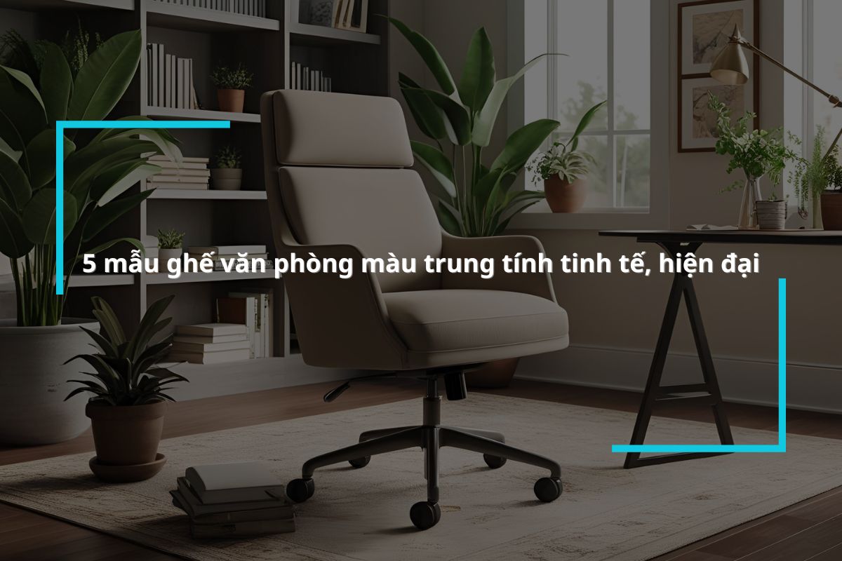 Tổng hợp các mẫu ghế ngồi văn phòng màu trung tính đẹp nhất