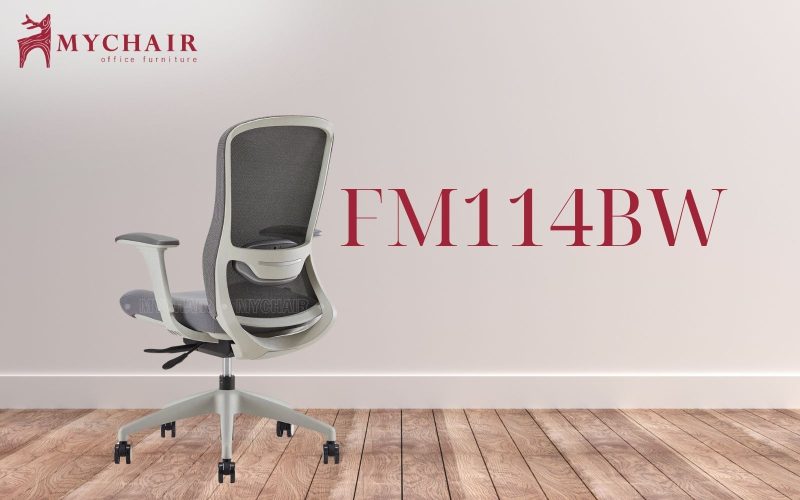 Ghế xoay chuẩn Ergonomics MyChair FM114BW thanh lịch và trang nhã Mẫu ghế xoay văn phòng chuẩn Ergonomics MyChair FM114BW