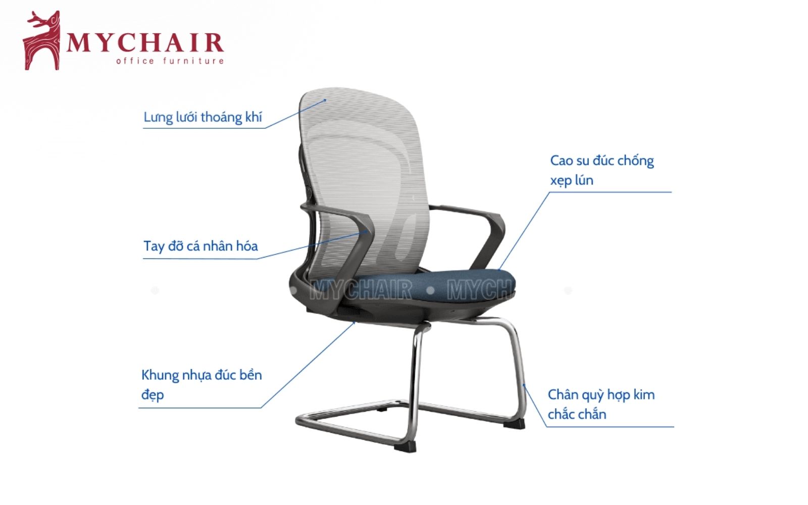 Chất liệu lưới thoáng mát cùng thiết kế khung chắc chắn, bền bỉ Chọn chất liệu lưới thoáng khí