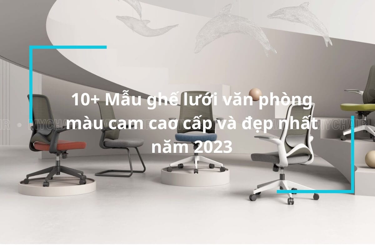 ghe luoi van phong mau cam