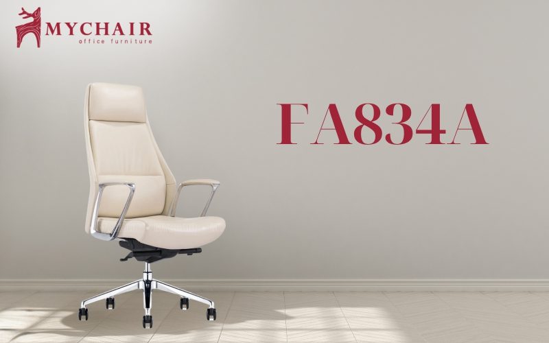 Ghế văn phòng MyChair FA834A bọc da nhập khẩu cao cấp Mẫu ghế da văn phòng MyChair FA834A