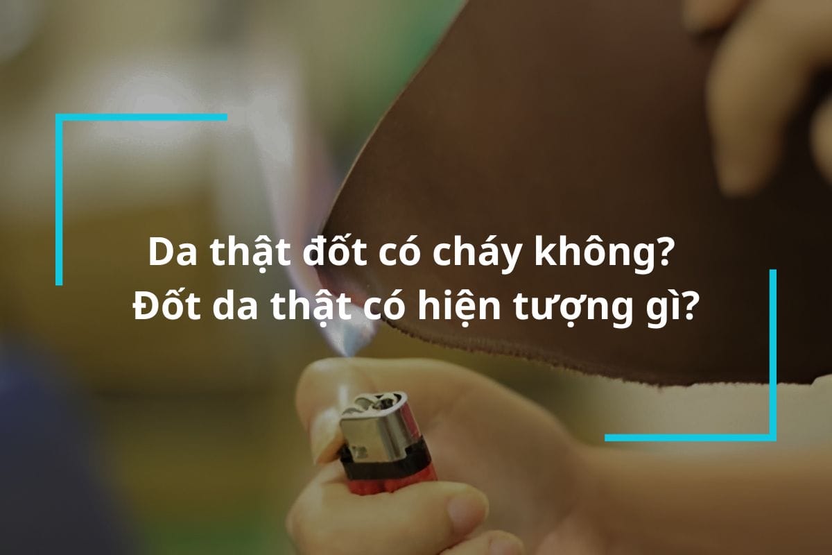 Da thật đốt có cháy không? Đốt da thật có hiện tượng gì?