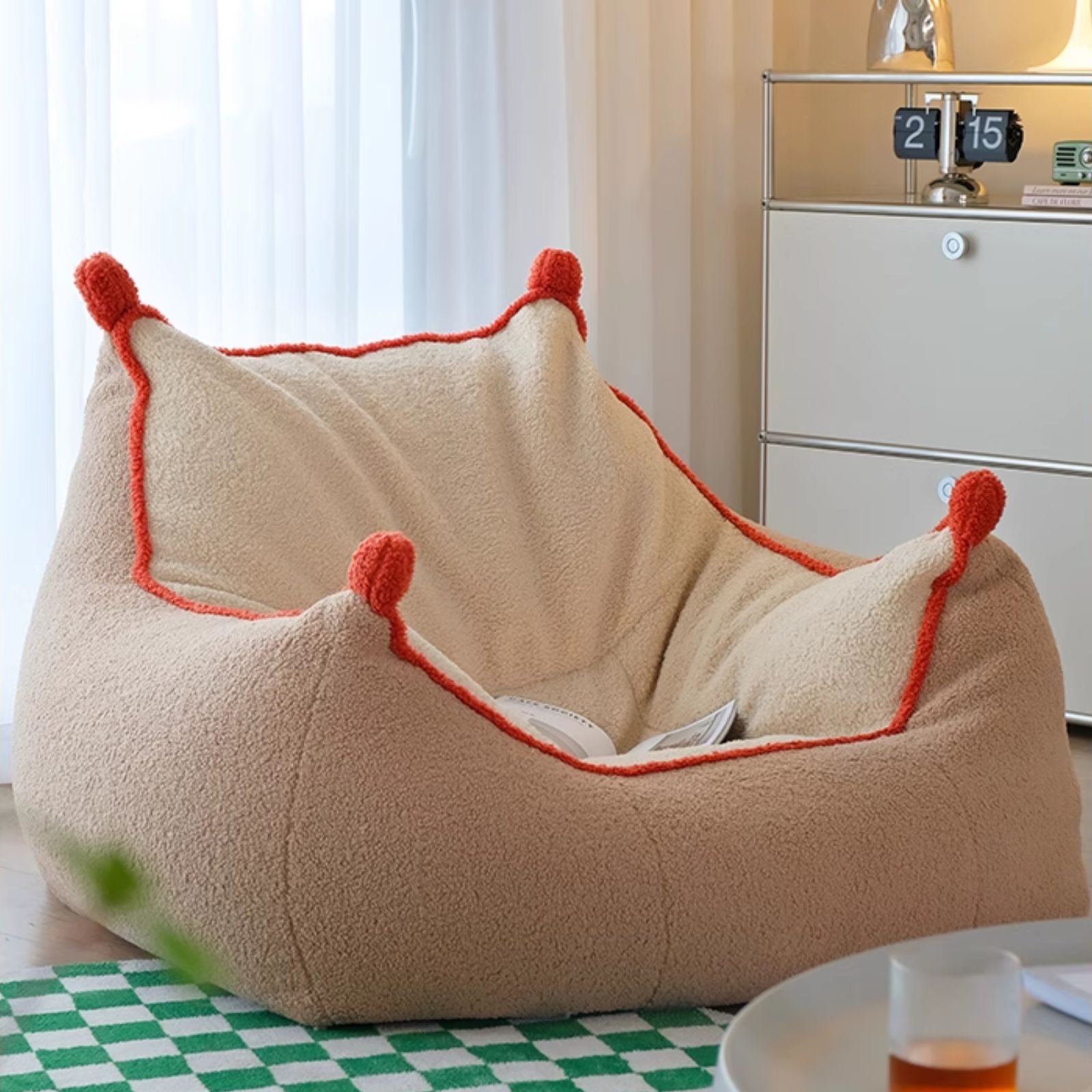 Mẫu sofa ghế lười dạng bệt thiết kế đơn giản, trẻ trung với màu sắc tươi sáng Mẫu sofa ghế lười dạng bệt thiết kế đơn giản, trẻ trung với màu sắc tươi sáng
