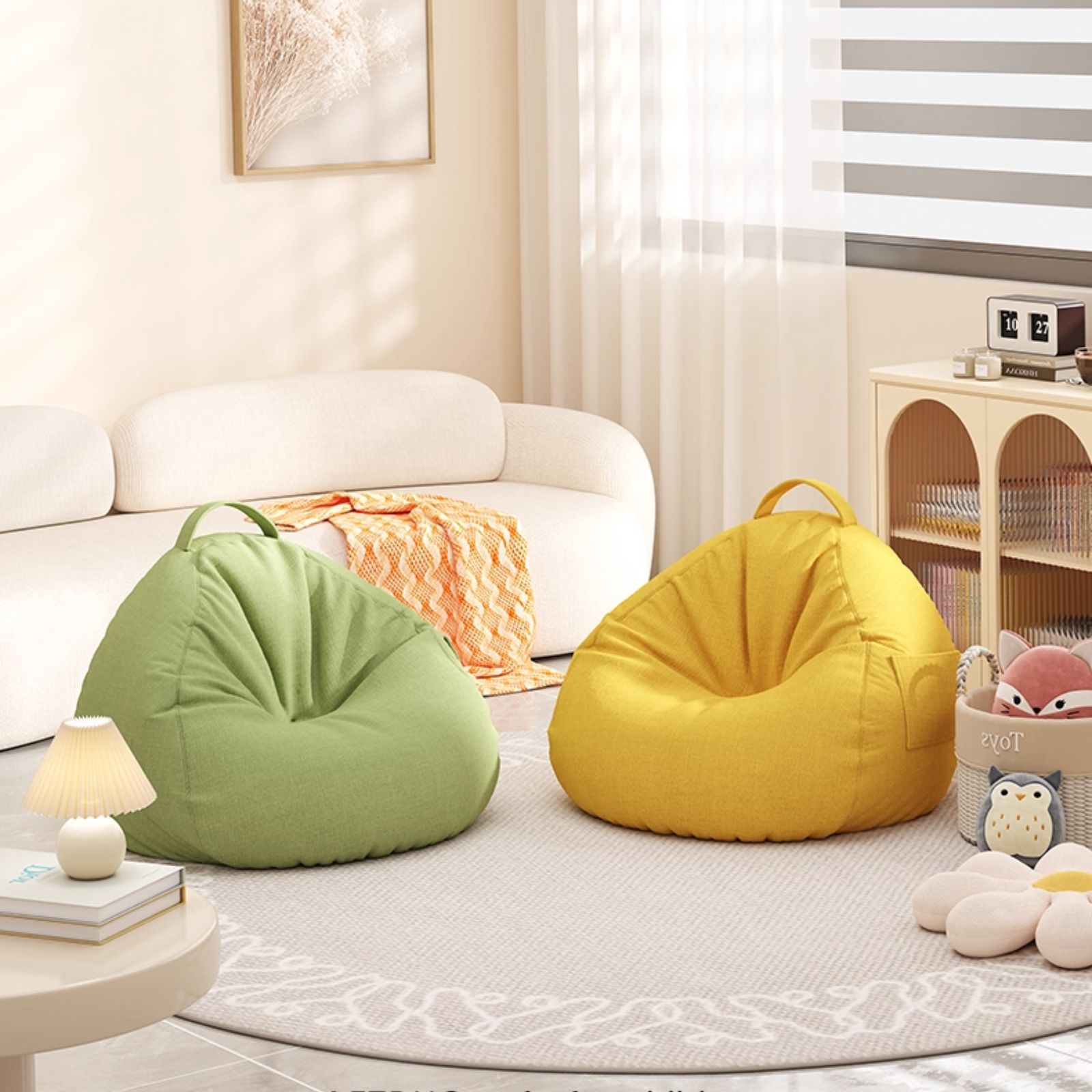 Mẫu ghế lười sofa hình giọt nước màu sắc tươi sáng làm nổi bật không gian Mẫu ghế lười sofa hình giọt nước màu sắc tươi sáng làm nổi bật không gian