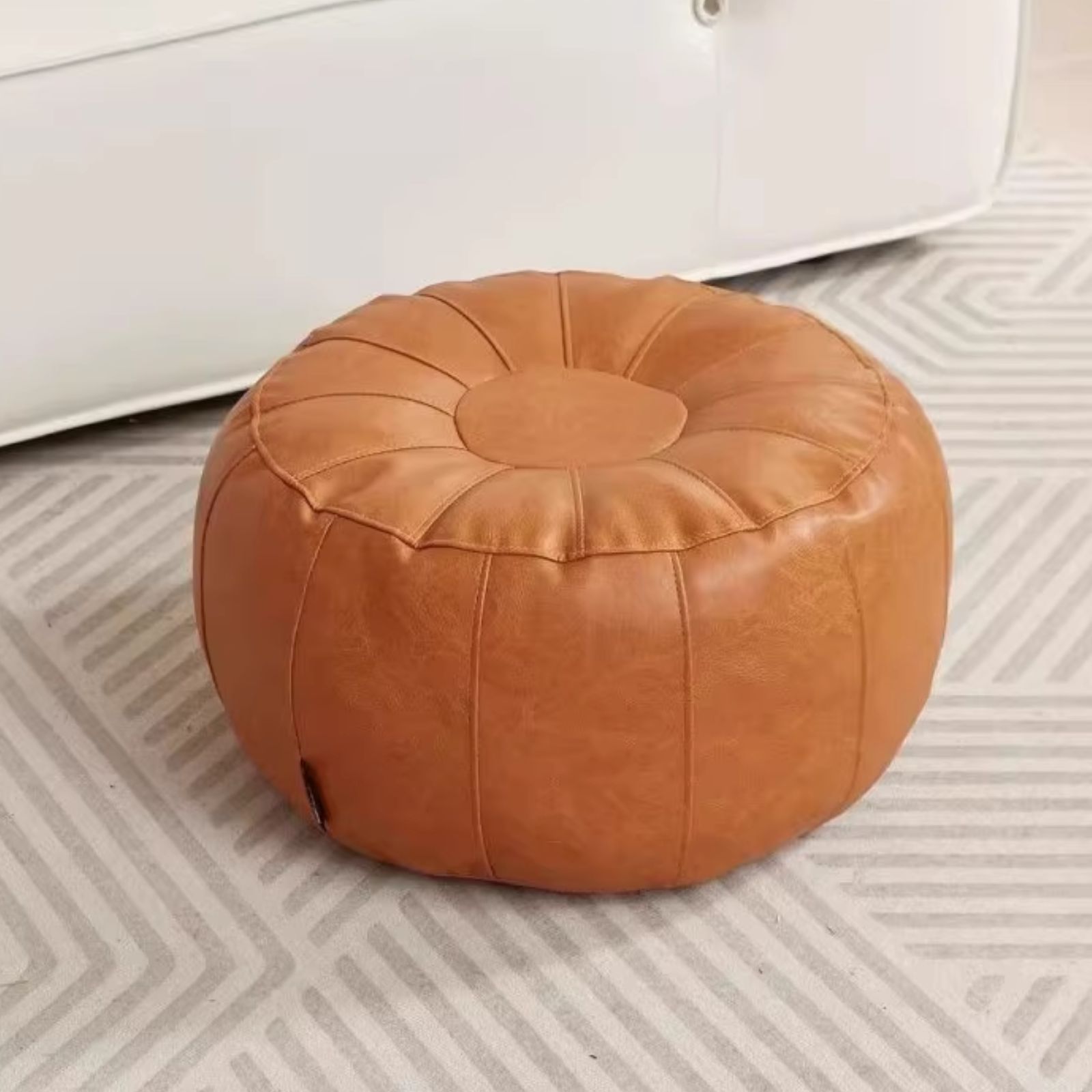 Mẫu ghế sofa lười hình tròn thiết kế dáng quả bí ngô sáng tạo Mẫu ghế sofa lười hình tròn thiết kế dáng quả bí ngô sáng tạo