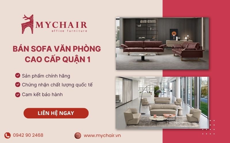 Mua sofa văn phòng quận 1 nhập khẩu tại MyChair