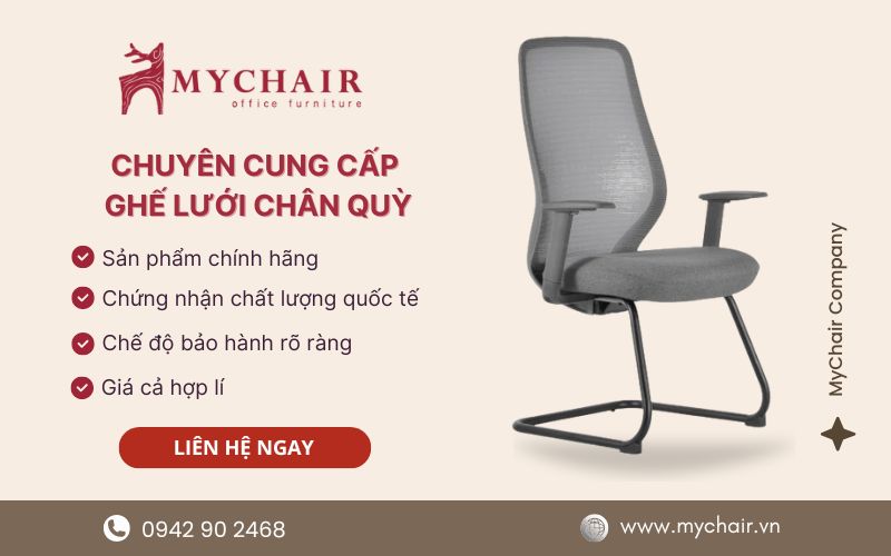 MyChair - Địa chỉ chuyên bán các dòng ghế chân quỳ lưới nhập khẩu giá tốt