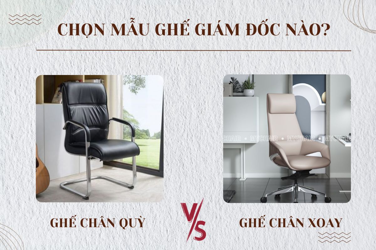 [Giải đáp] Nên chọn ghế giám đốc chân quỳ hay chân xoay?