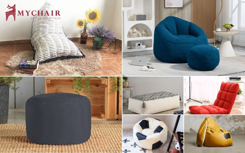 Ghế sofa lười được thiết kế với nhiều kiểu dáng