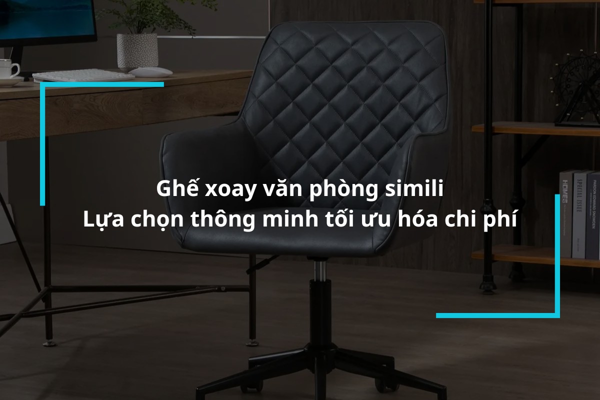 top 10 mau ghe xoay van phong simili ben dep