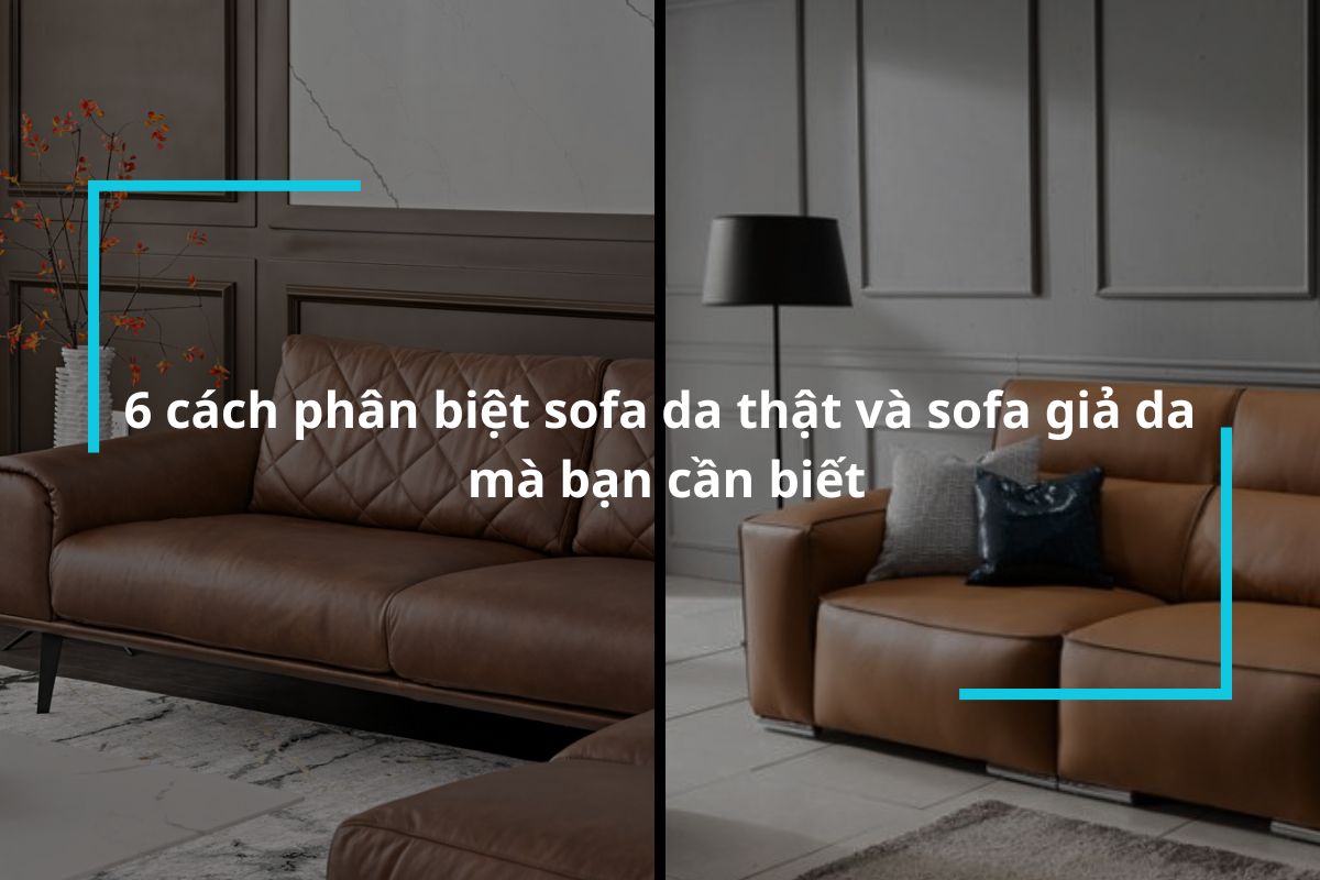 top 6 cach phan biet sofa da that va sofa gia da ma ban nen biet