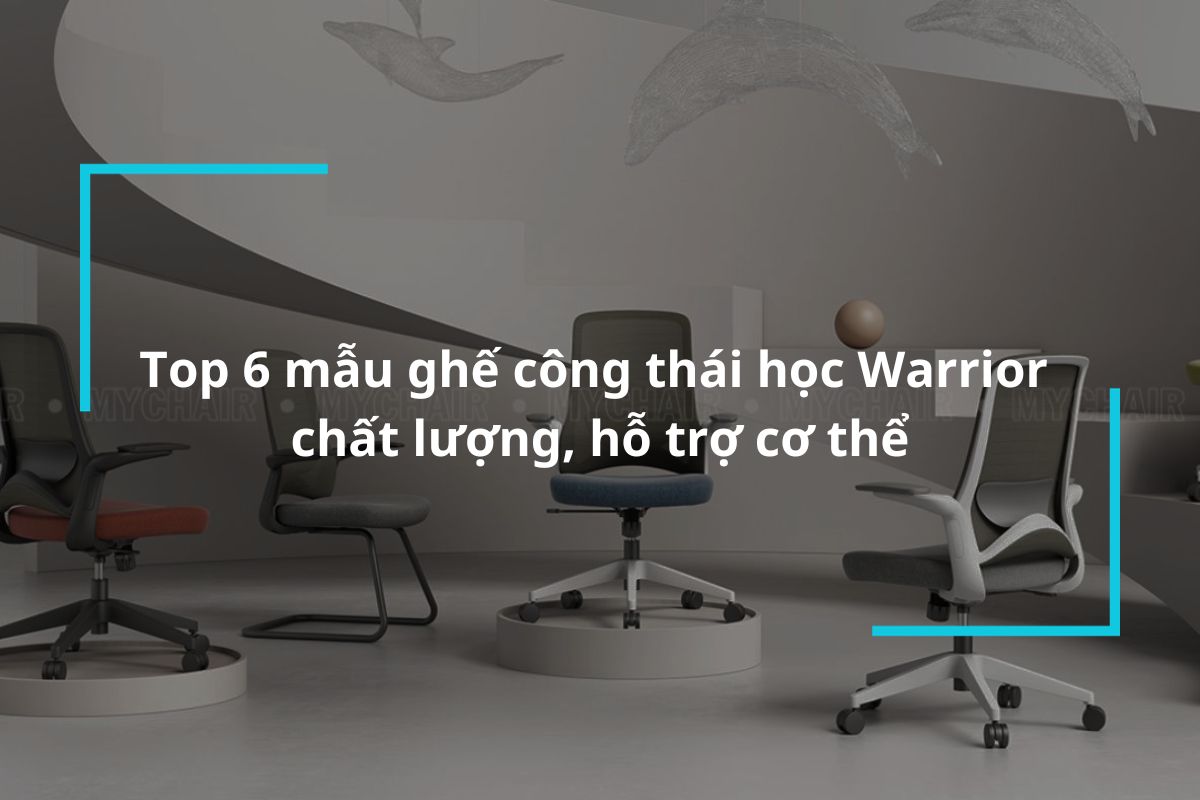 Tổng hợp 6 mẫu ghế công thái học Warrior chất lượng, hỗ trợ cơ thể