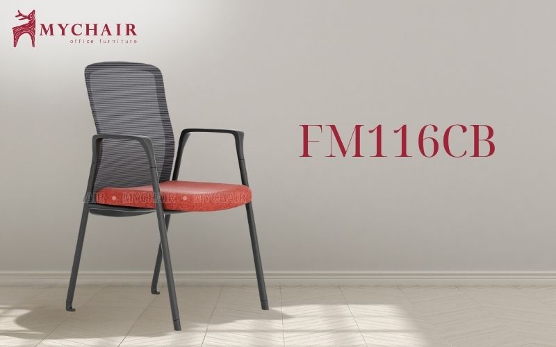 Ghế đào tạo lưới nỉ chân cố định MyChair FM116CB