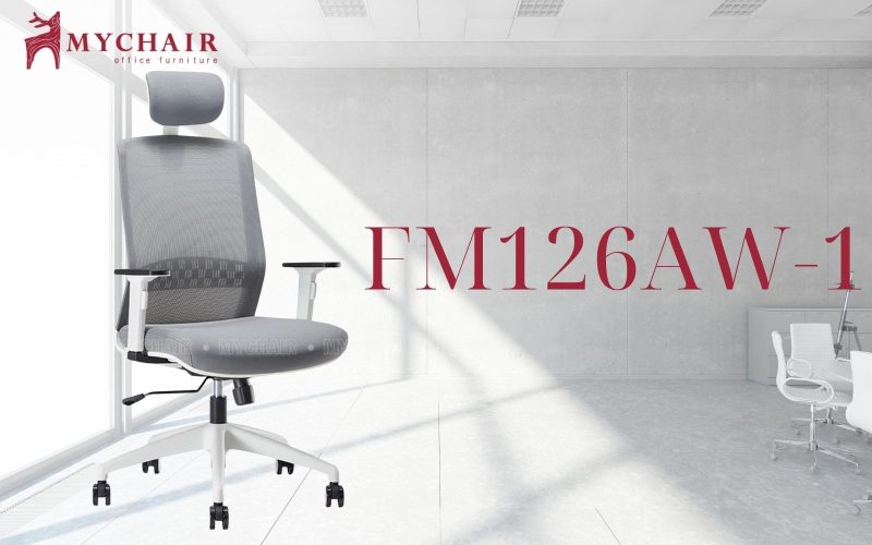 Tối ưu hiệu suất với ghế xoay lưới làm việc MyChair FM126AW-1 hỗ trợ lưng tối đa