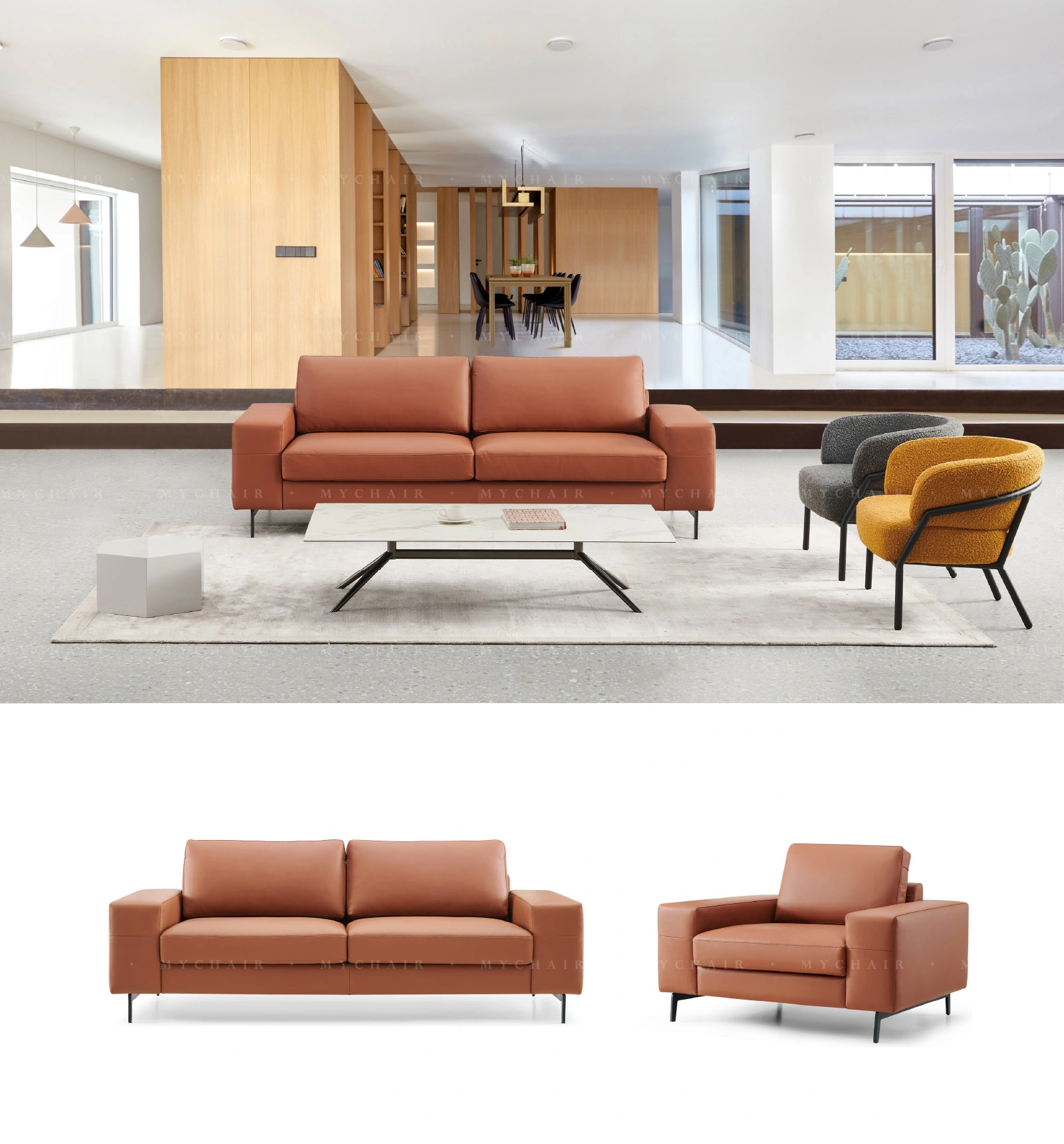 Bộ Sofa Da Cao Cấp Nhập Khẩu MyChair SF40