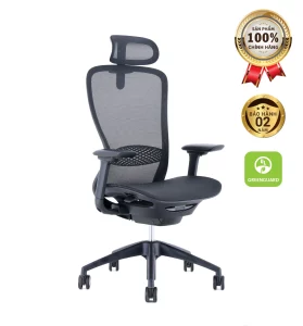 Ghế Xoay Văn Phòng Cao Cấp MyChair VXMDA - Màu Đen