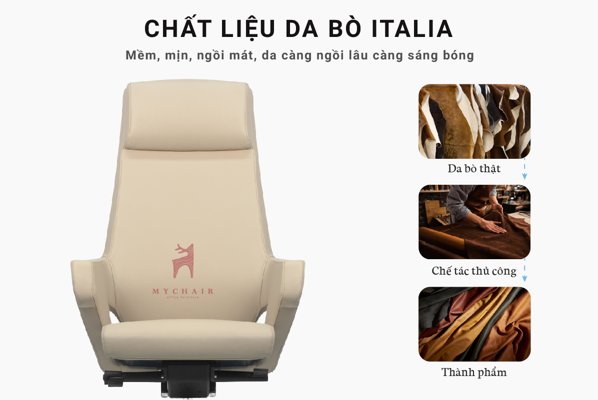 Ghế xoay da lưng cao