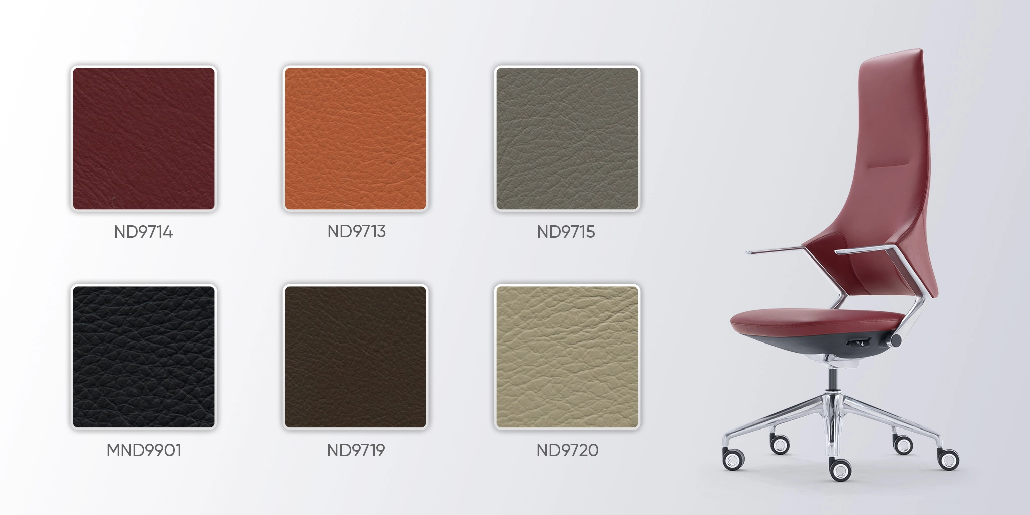 bảng màu da bò ghế fa19a