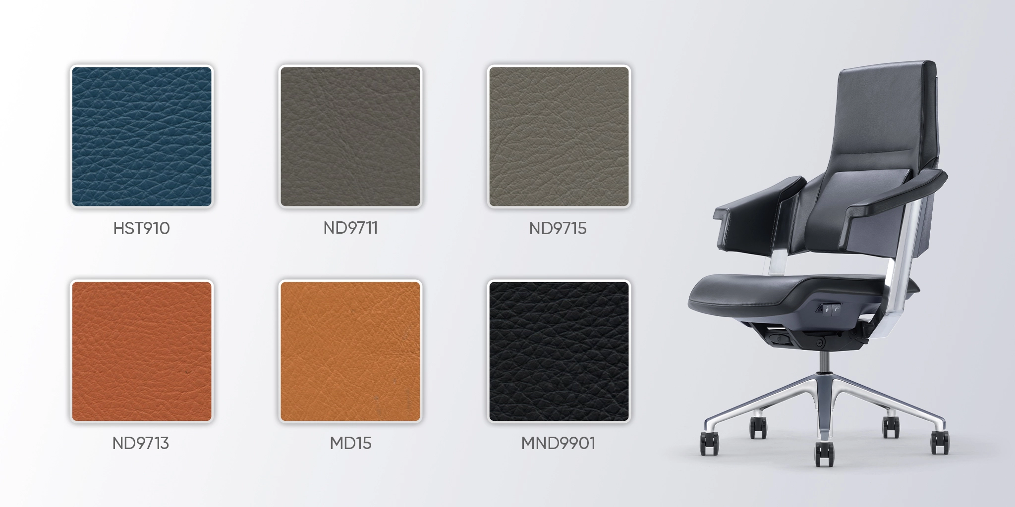 bảng m&agrave;u da ghế fa18b