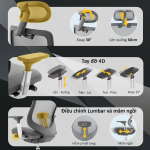 Ghế Lưới Xoay MyChair XKTDA Nhập Khẩu