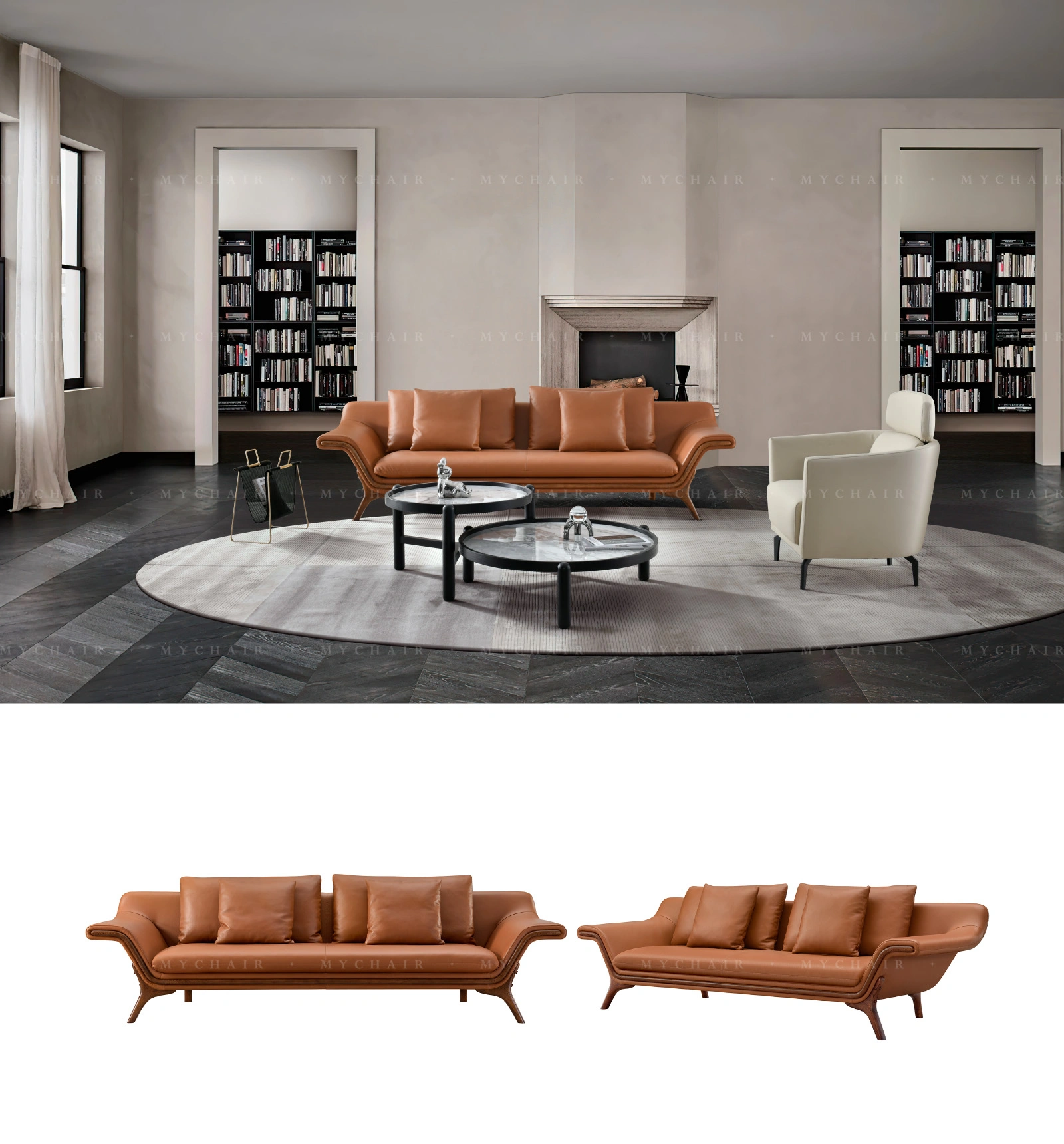 Bộ Sofa Da Cao Cấp Nhập Khẩu MyChair SF48