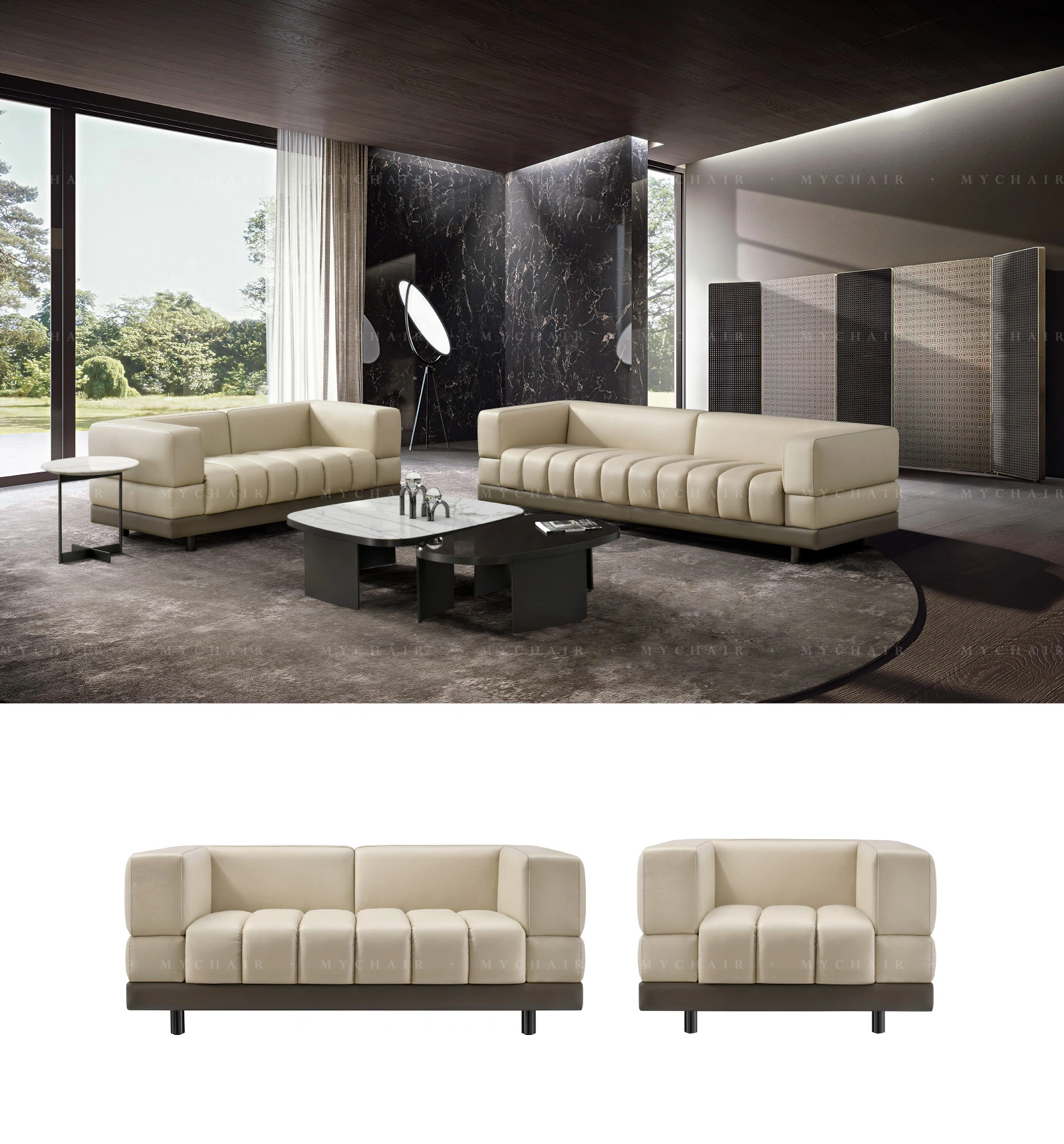 Bộ Sofa Da Cao Cấp Nhập Khẩu MyChair SF49