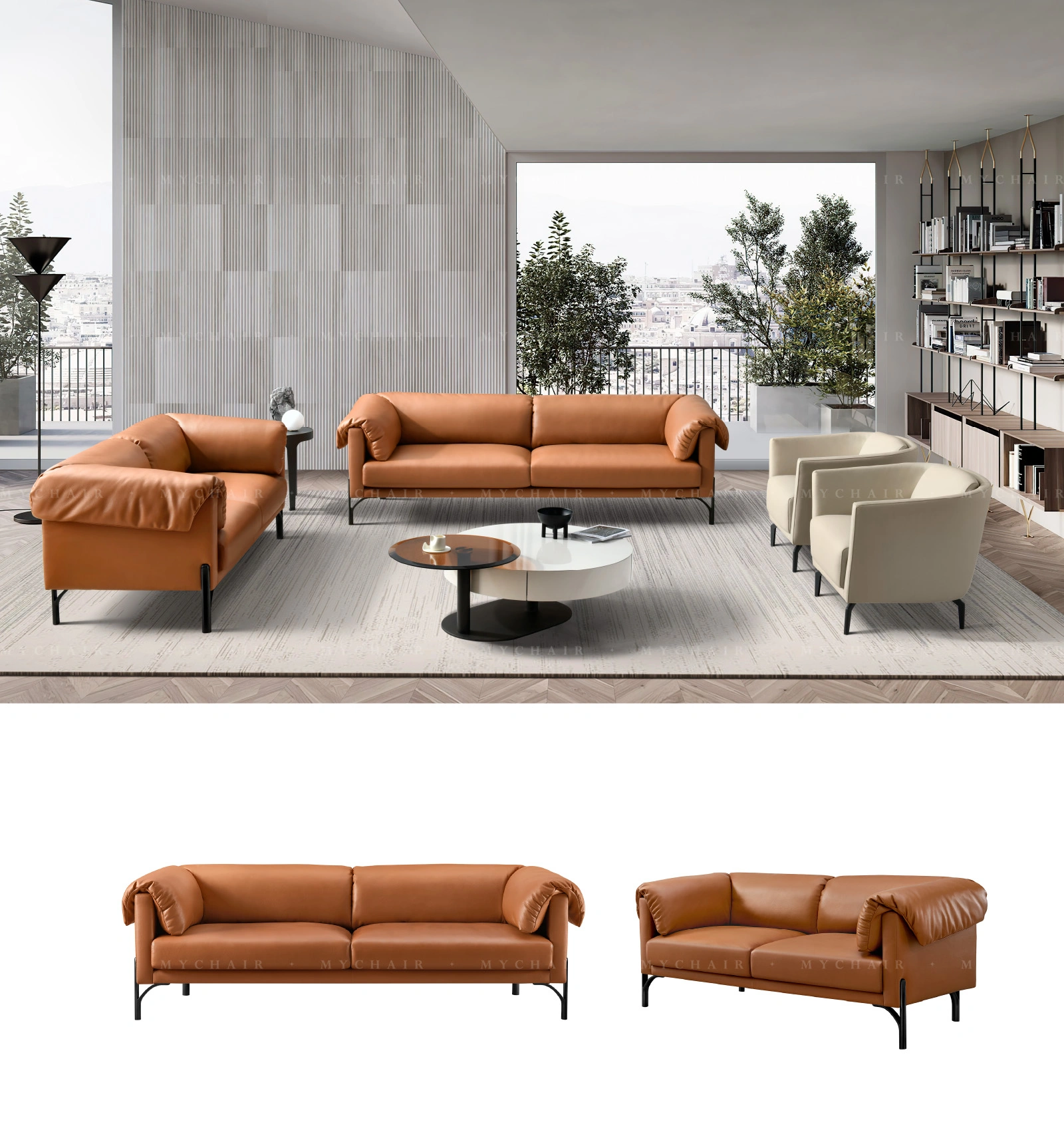 Bộ Sofa Da Cao Cấp Nhập Khẩu MyChair SF52