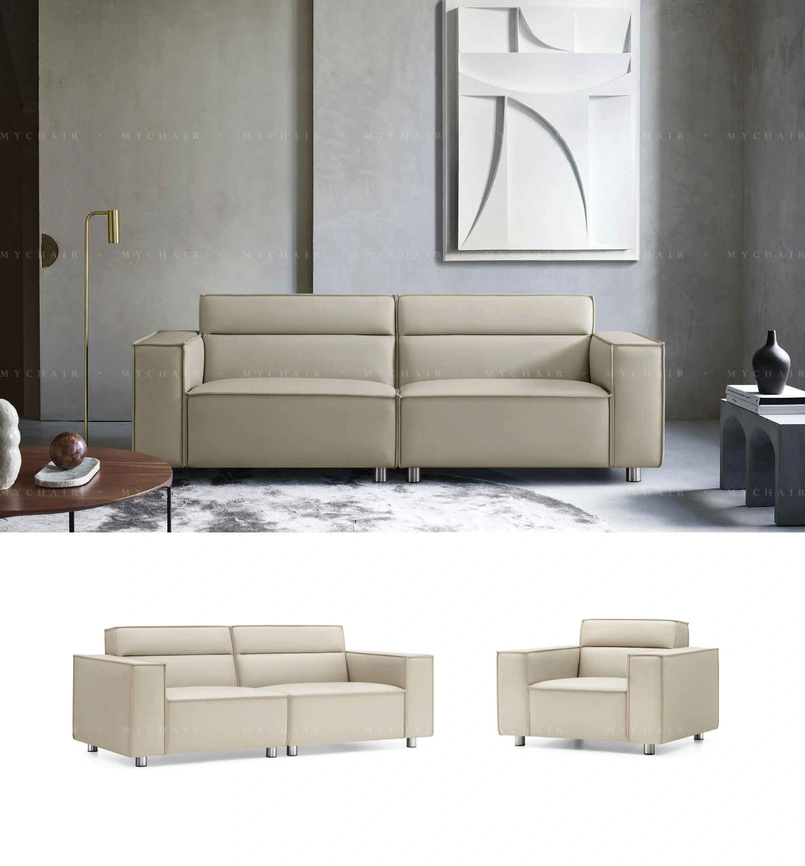 Bộ Sofa Da Cao Cấp Nhập Khẩu MyChair SF55