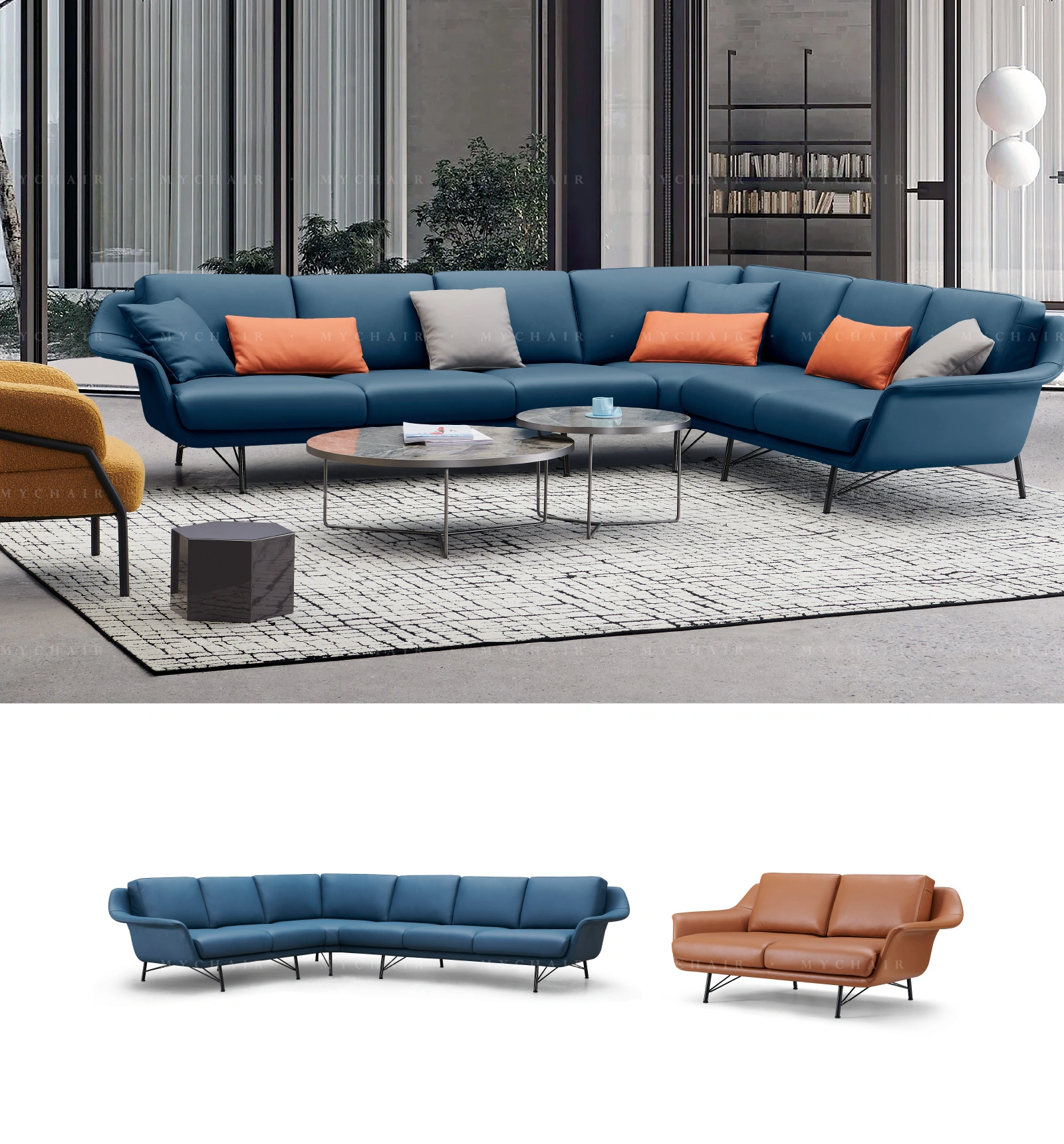 Bộ Sofa Da Cao Cấp Nhập Khẩu MyChair SF57