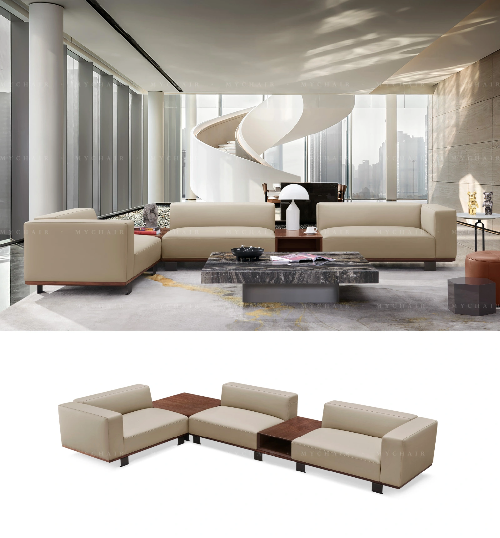 Bộ Sofa Da Cao Cấp Nhập Khẩu MyChair SF63
