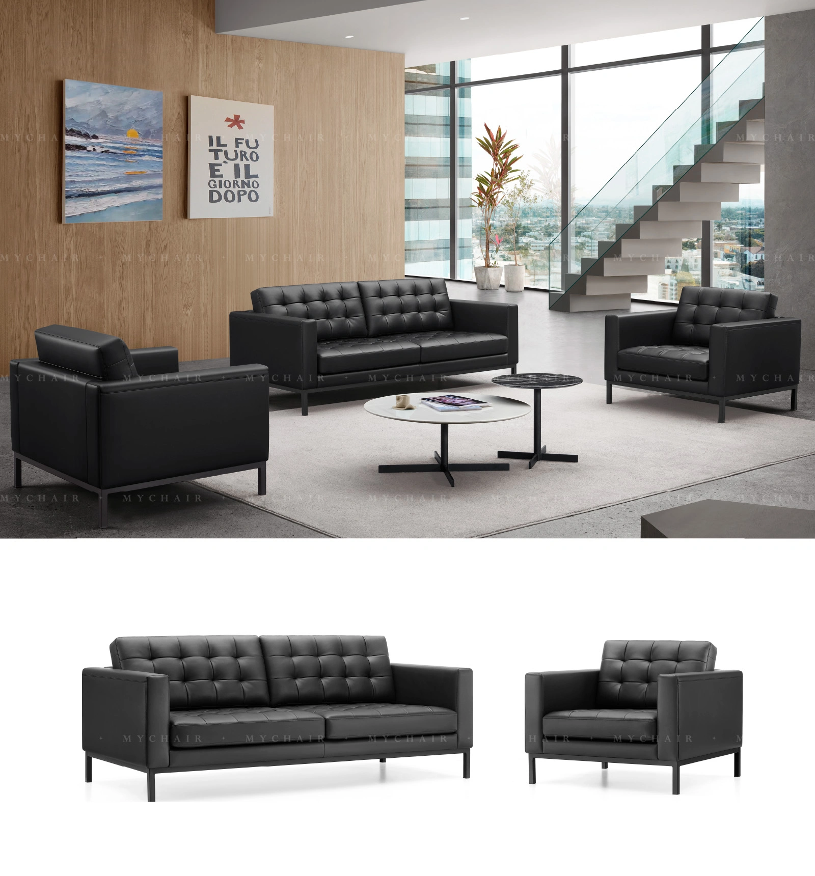 Bộ Sofa Da Cao Cấp Nhập Khẩu MyChair SF825