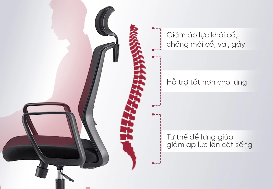 ghế xoay lưới fm126ab