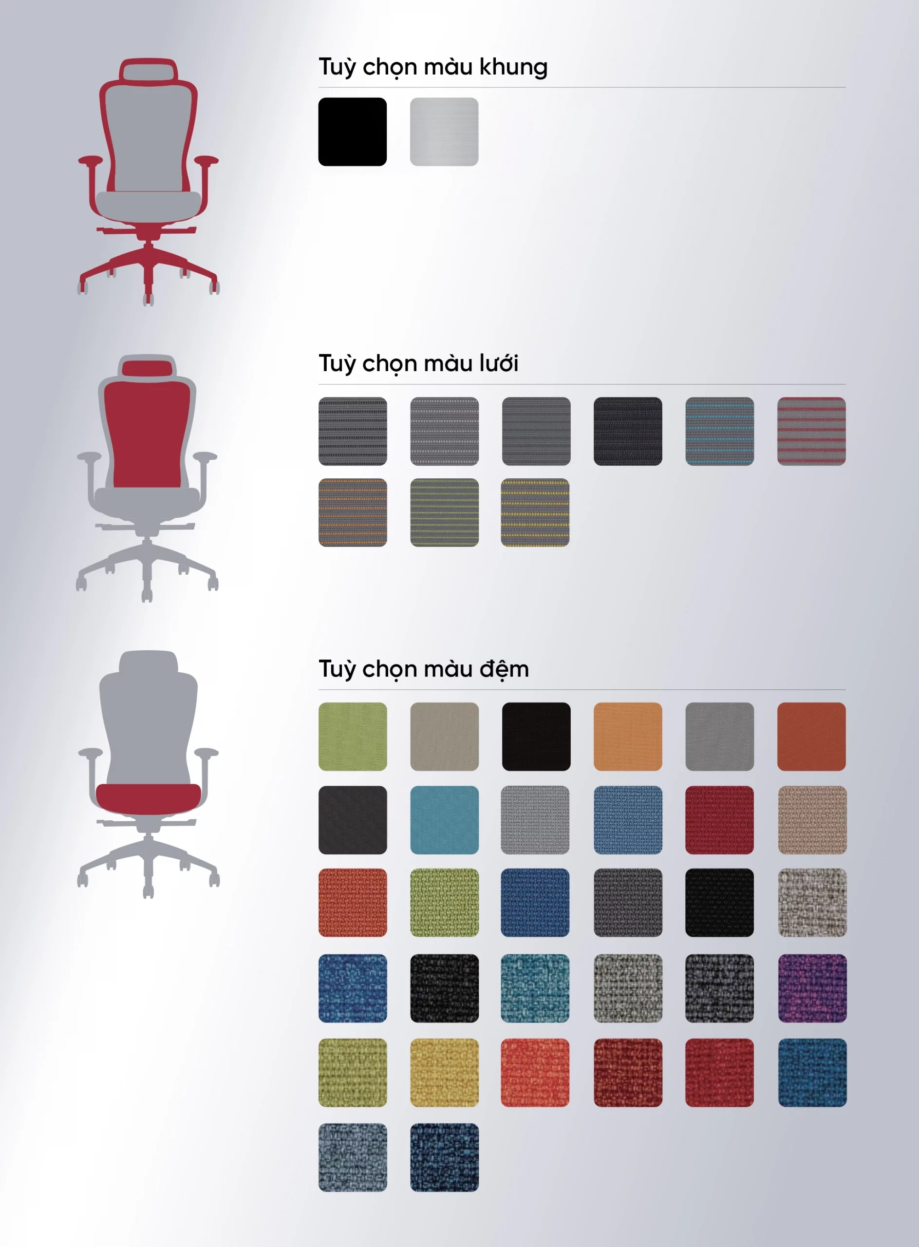 bảng lựa chọn màu sắc xktda