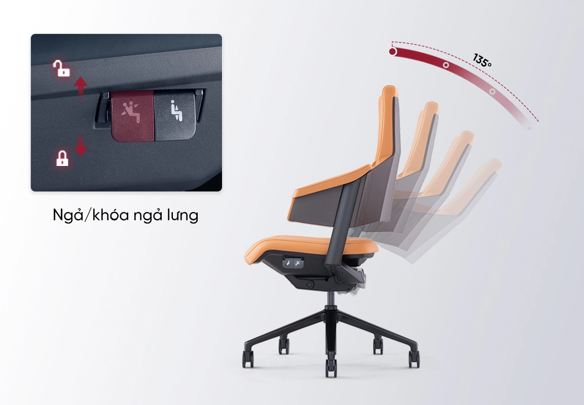 ngả lưng ghế fa18b