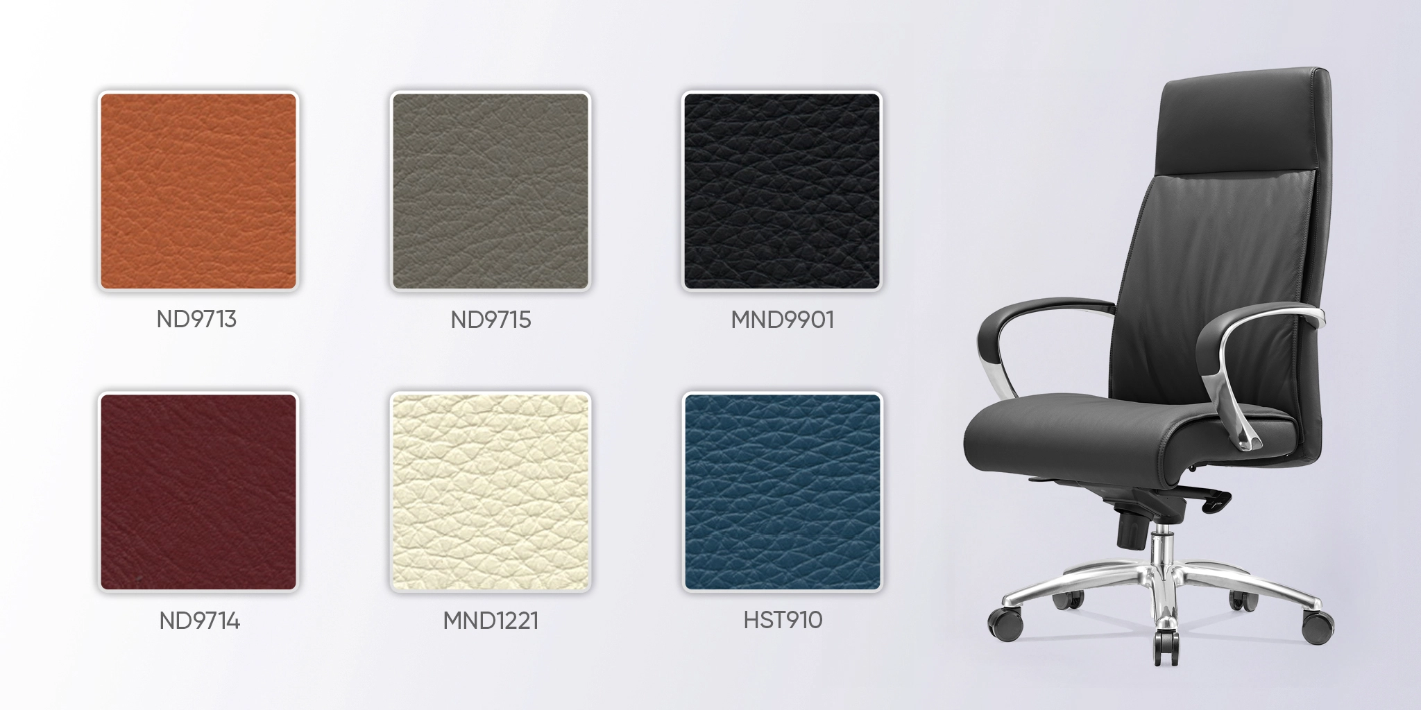 bảng màu da ghế MO169A