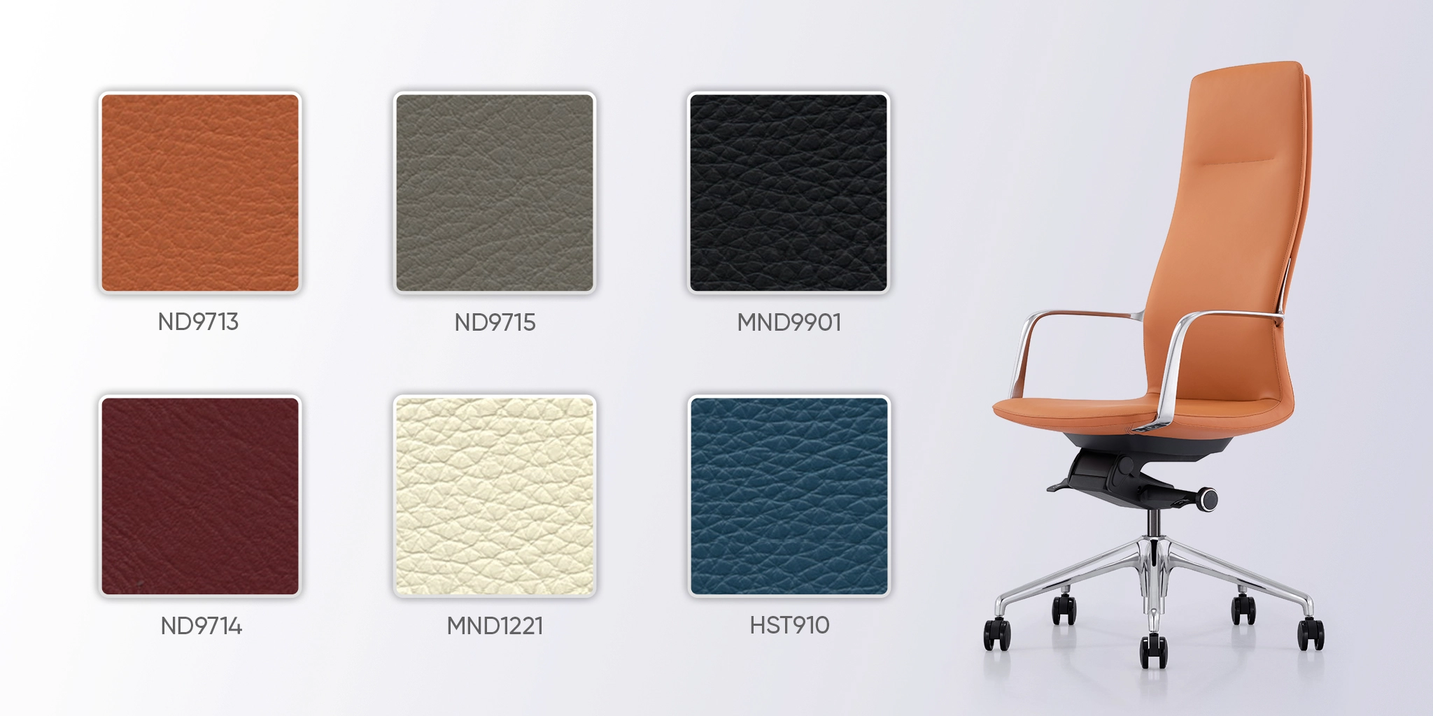 bảng màu da ghế mo09-a2