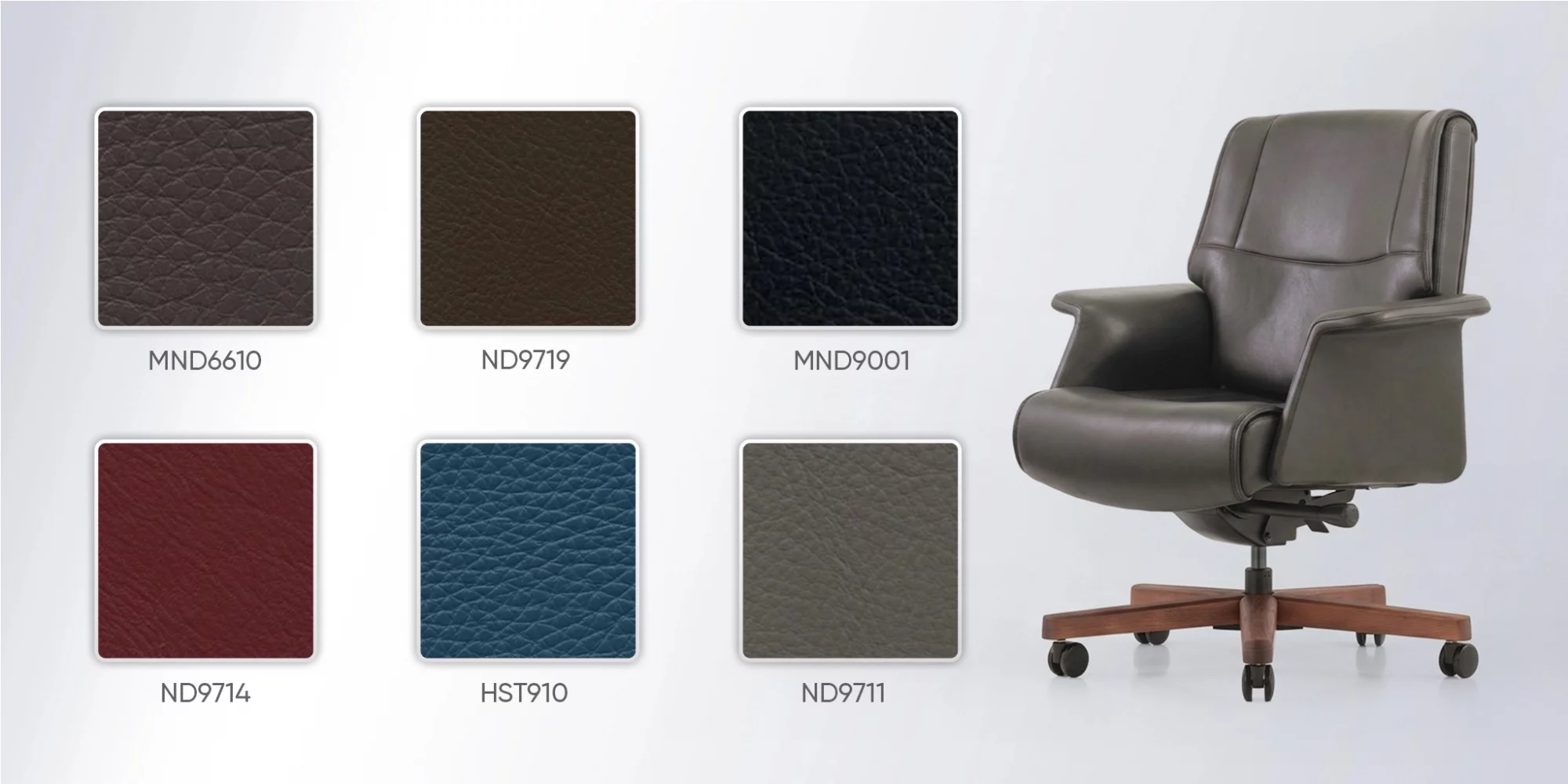 bảng m&agrave;u da ghế no072b