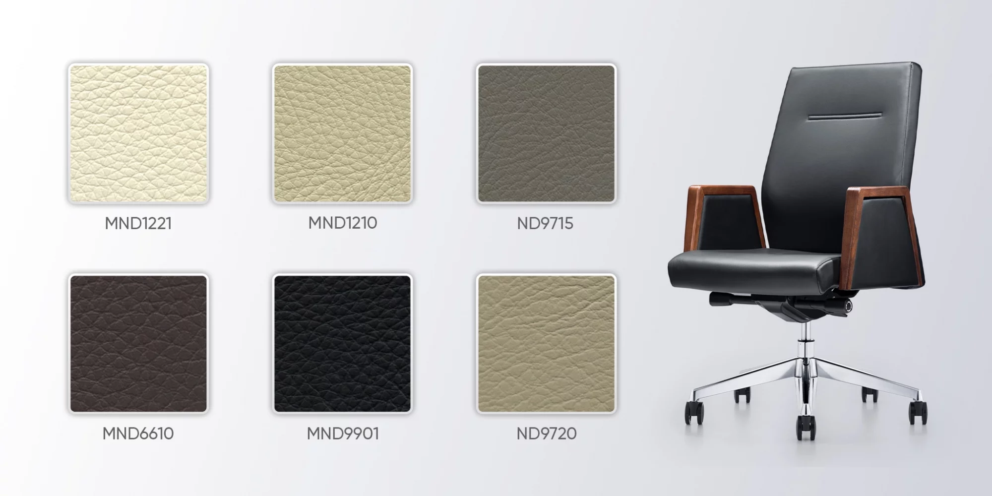 bảng m&agrave;u da ghế mo621b