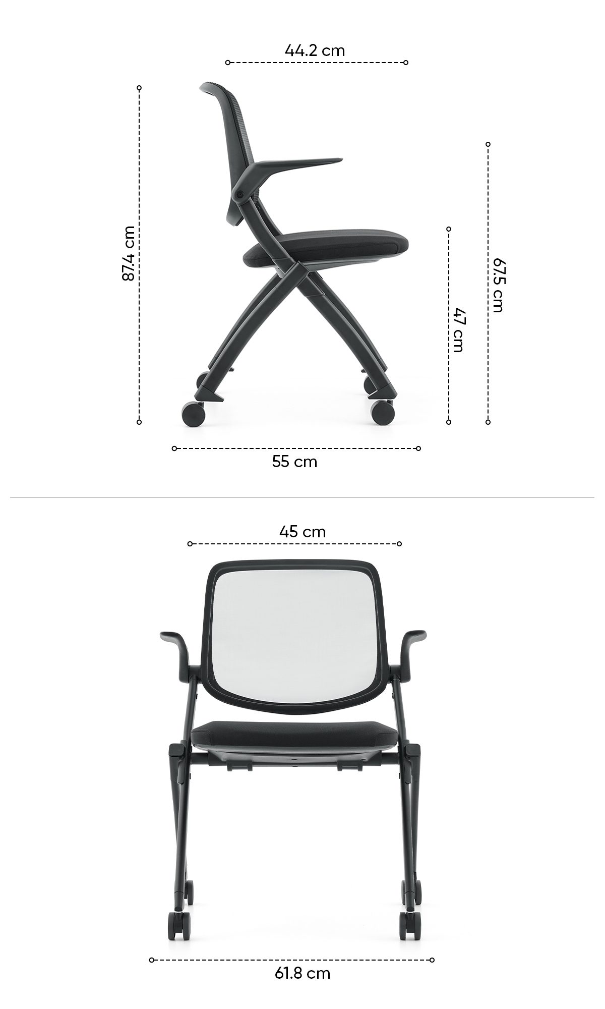 kích thước ghế training kt