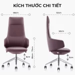 Ghế Da Văn Phòng MyChair FA426A Lưng Cao