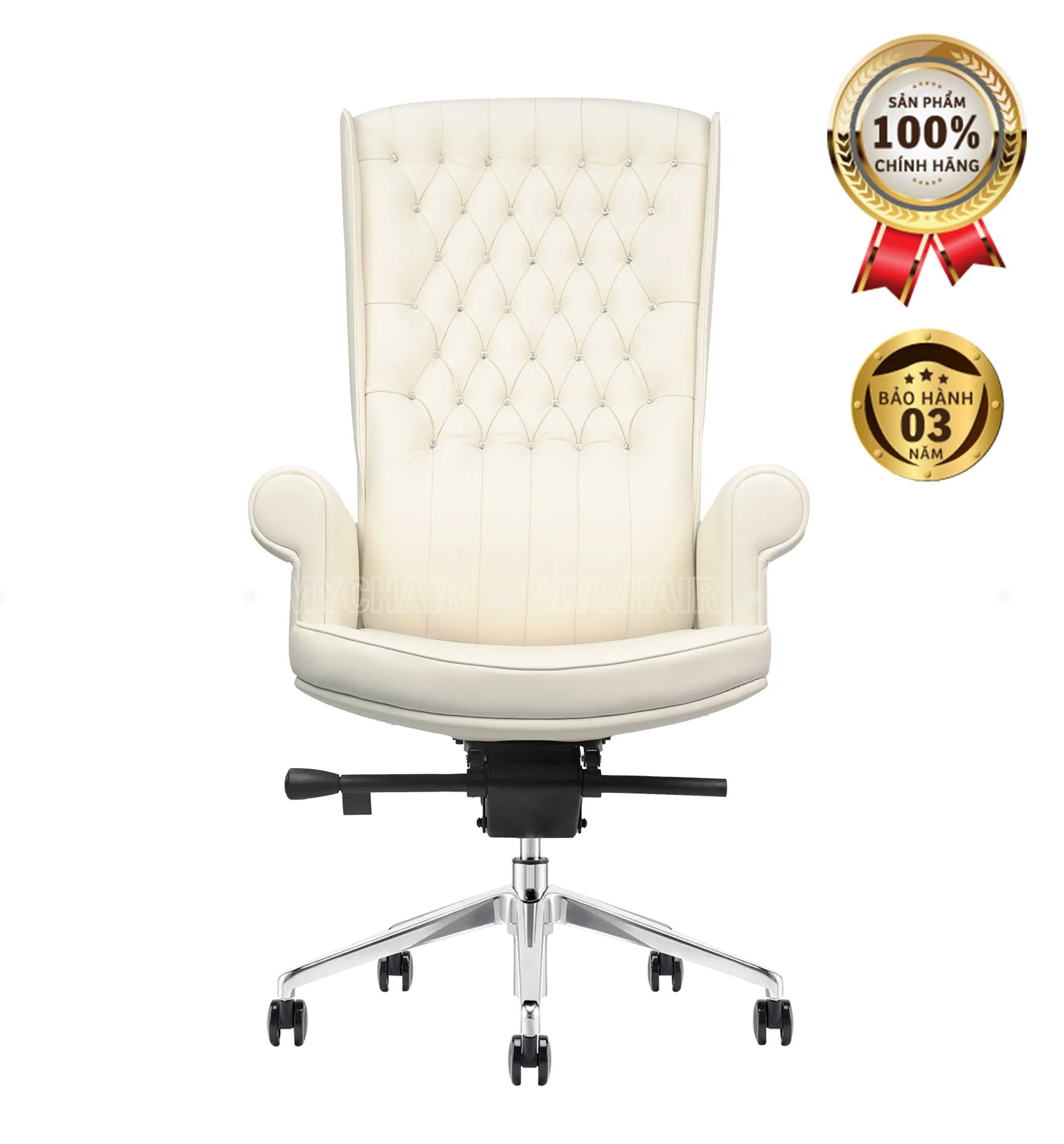 Ghế Giám Đốc Da MyChair NO31A Màu Trắng Cao Cấp