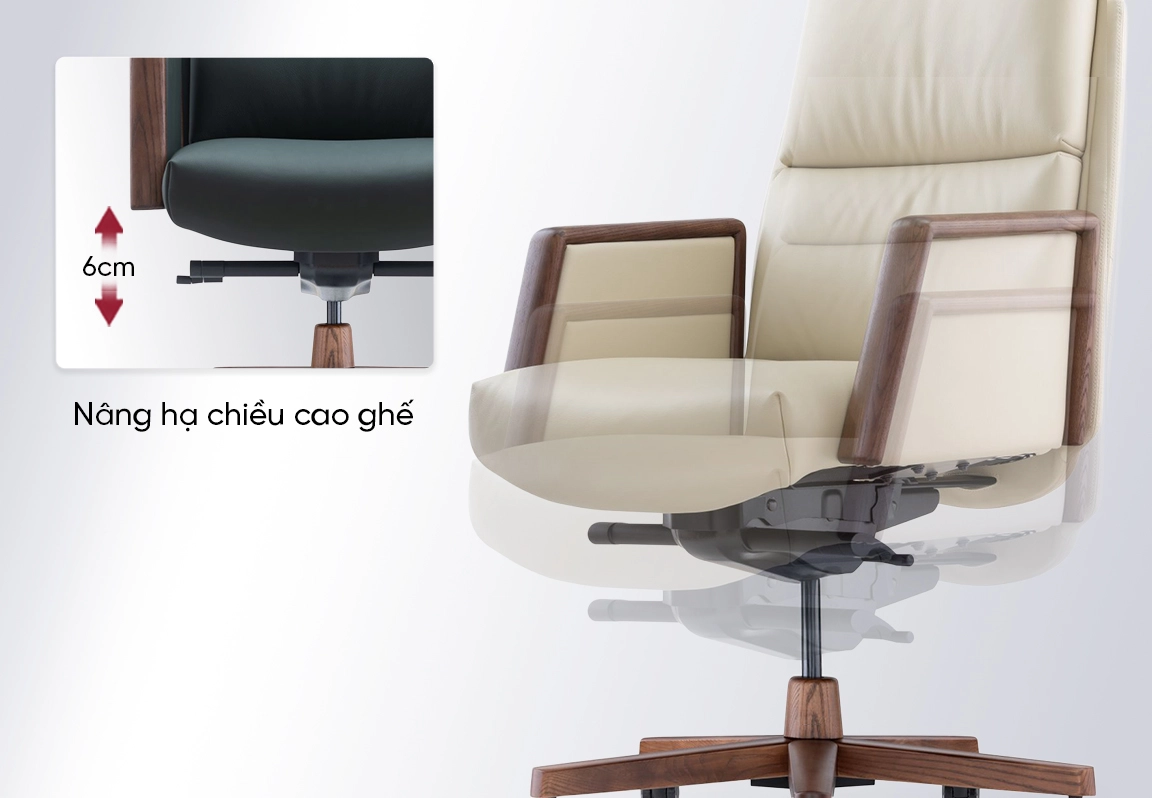 chức năng ghế da gi&aacute;m đốc no427a